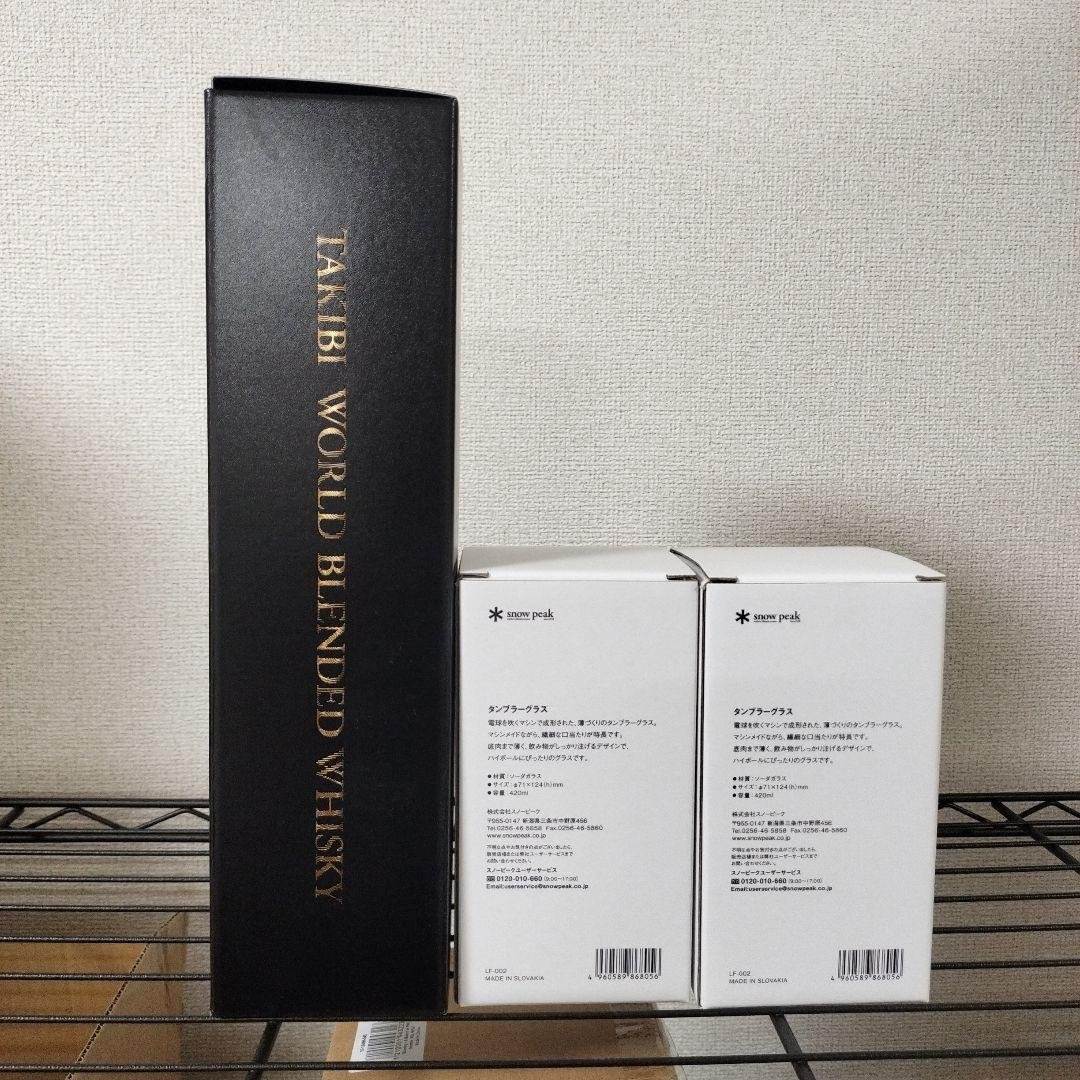 新品 peak×NAGAHAMA コラボ ウィスキー&タンブラーグラス