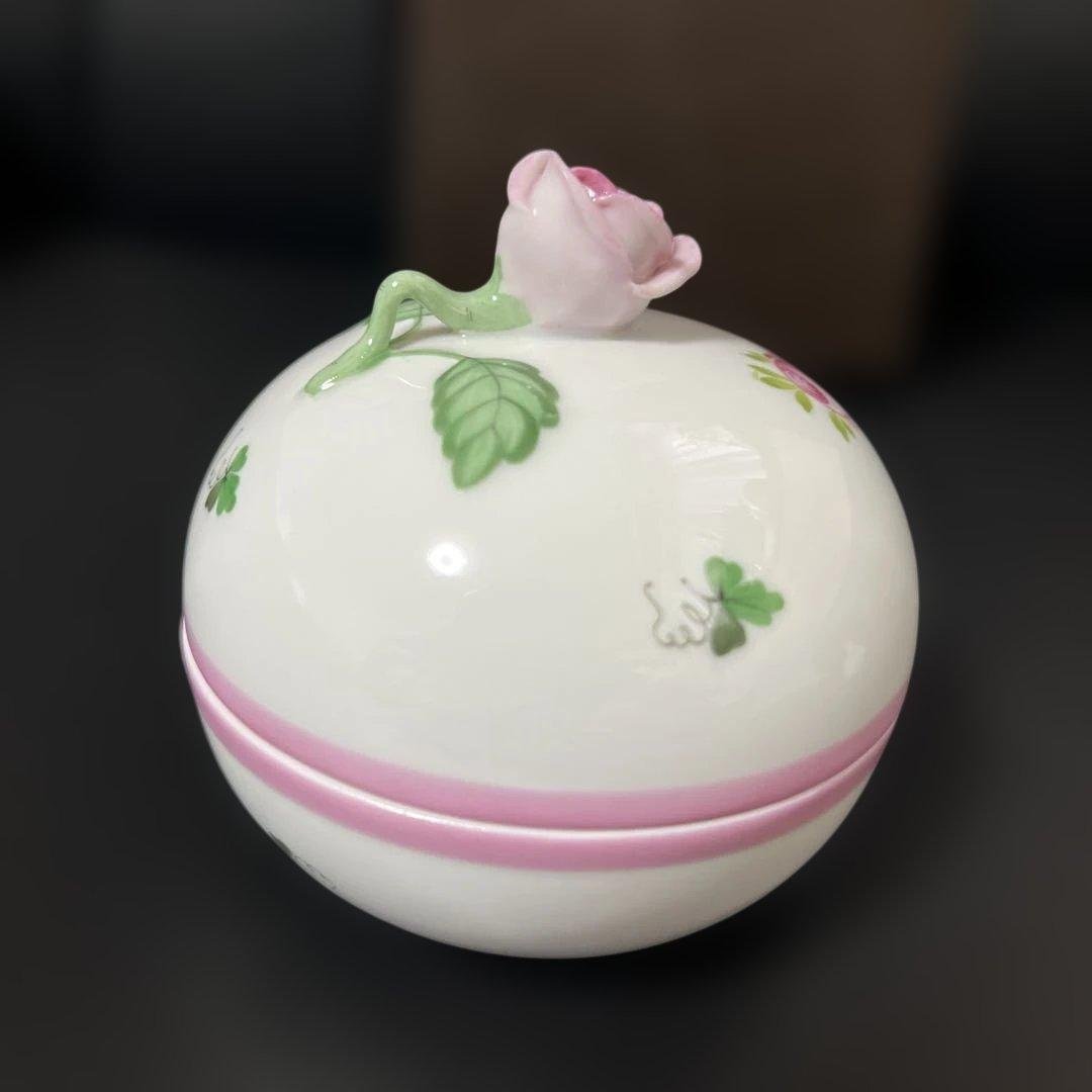 売り切り価格［新品］Herend♡ウィーンの薔薇ピンク♡マルボンボン② 希少品