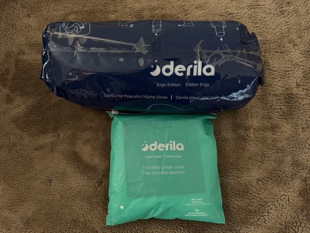 新品未開封★derila ergo 枕+カバー★枕でお悩みの方必見