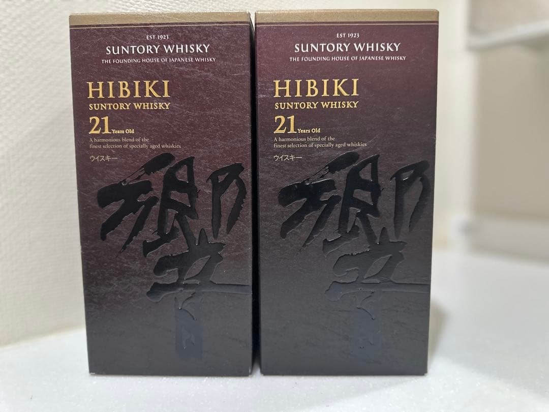 Hibiki 21年 ウイスキー 空瓶2本セット