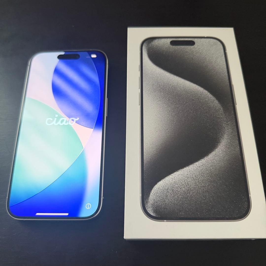 スマートフォン本体 Apple iPhone 15 Pro White Titanium 128GB