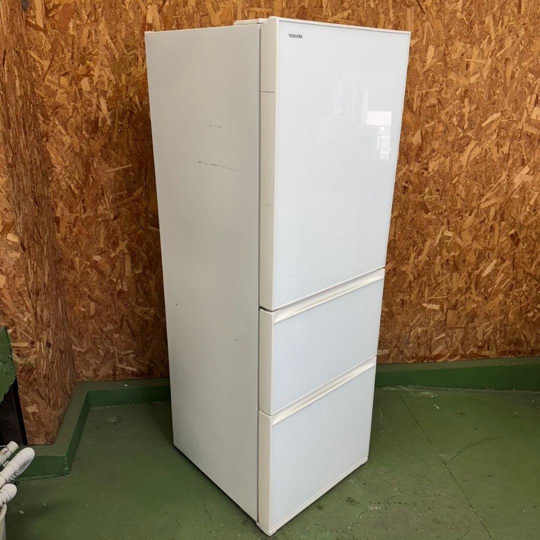 313 大型冷蔵庫　左開き　ガラスパネル　300L〜400L　自動製氷機　保証込