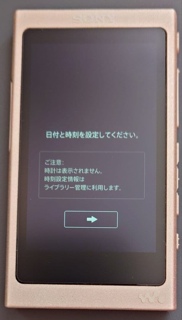 ウォークマン nw-a45hn ペールゴールド