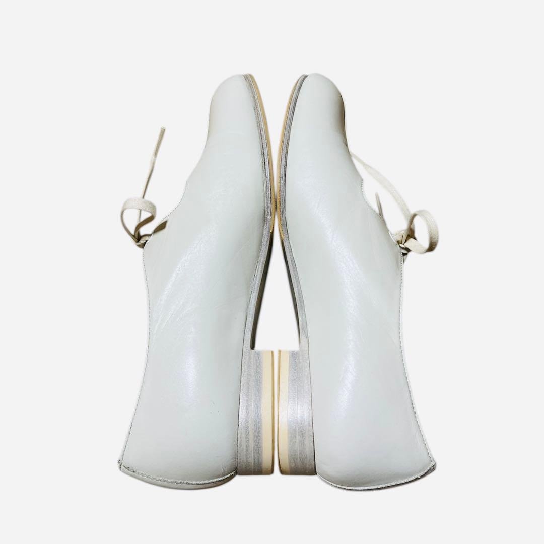 【chausser】C-2306 ホワイトレザーシューズ